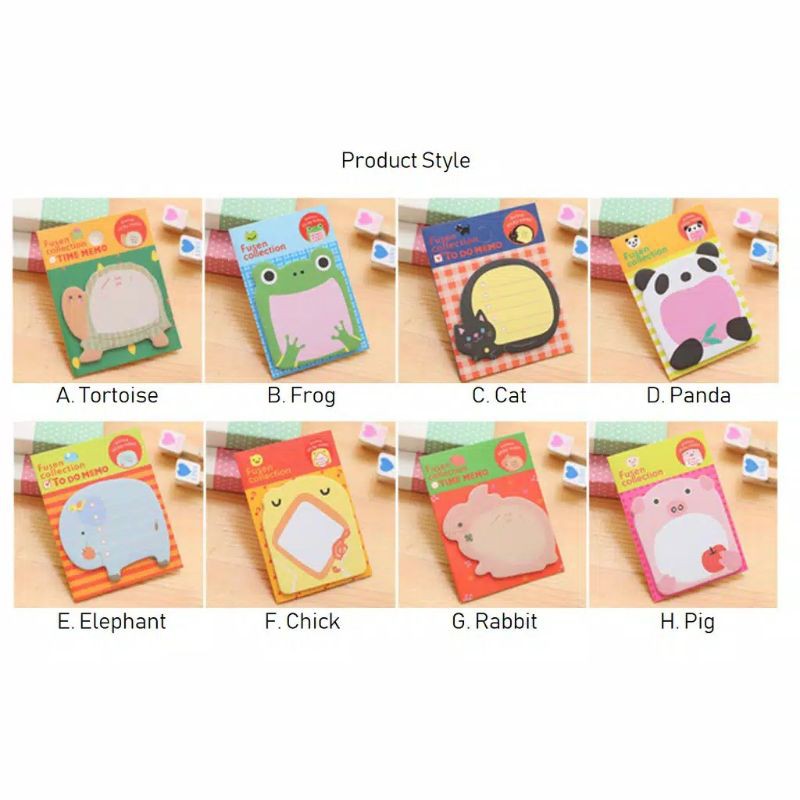 

[YSSHOP] Sticky Notes Cute Motif Animal/ Post it Motif animal