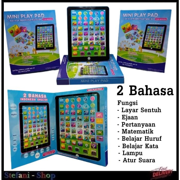 PLAYPAD MINI 2 BAHASA IPAD ANAK - MAINAN ANAK EDUKASI