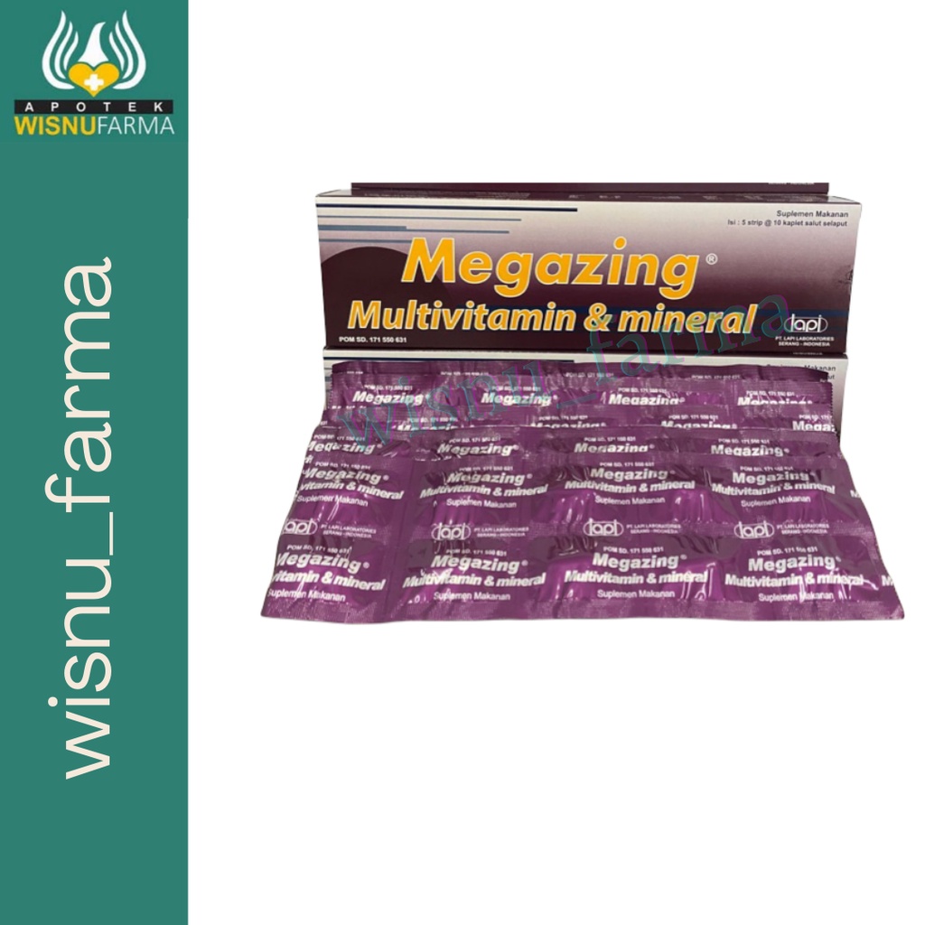 MEGAZING 10KAPLET multivitamin dan mineral