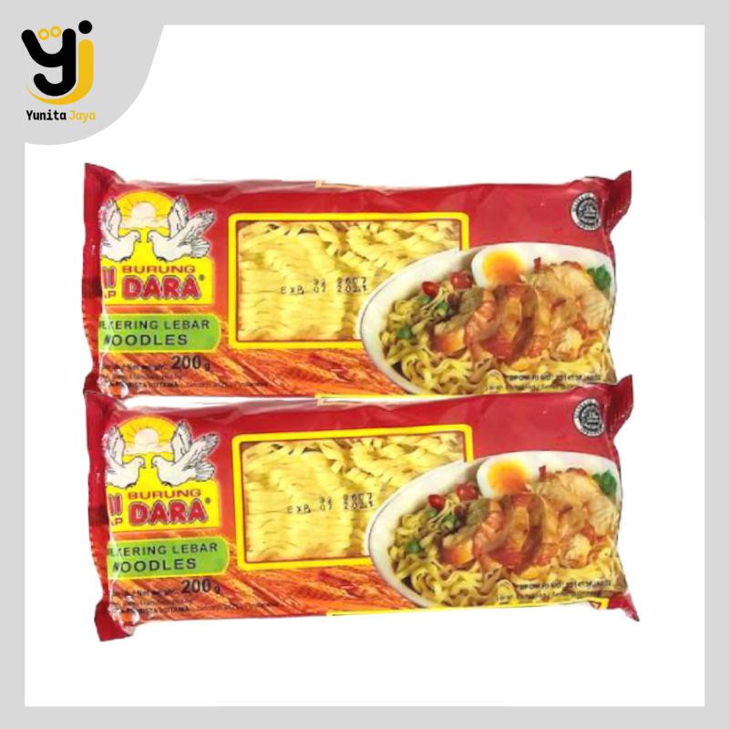 

[YUNITA JAYA] MIE BURUNG DARA MIE KERING LEBAR 200g