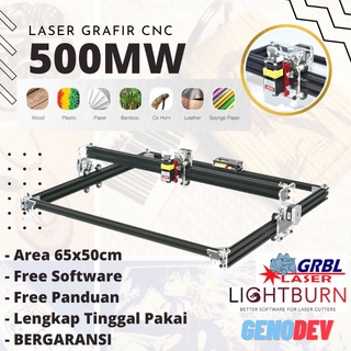 CNC Printer 3D Laser Grafir 500mW Ukir Kayu Area 65x50cm