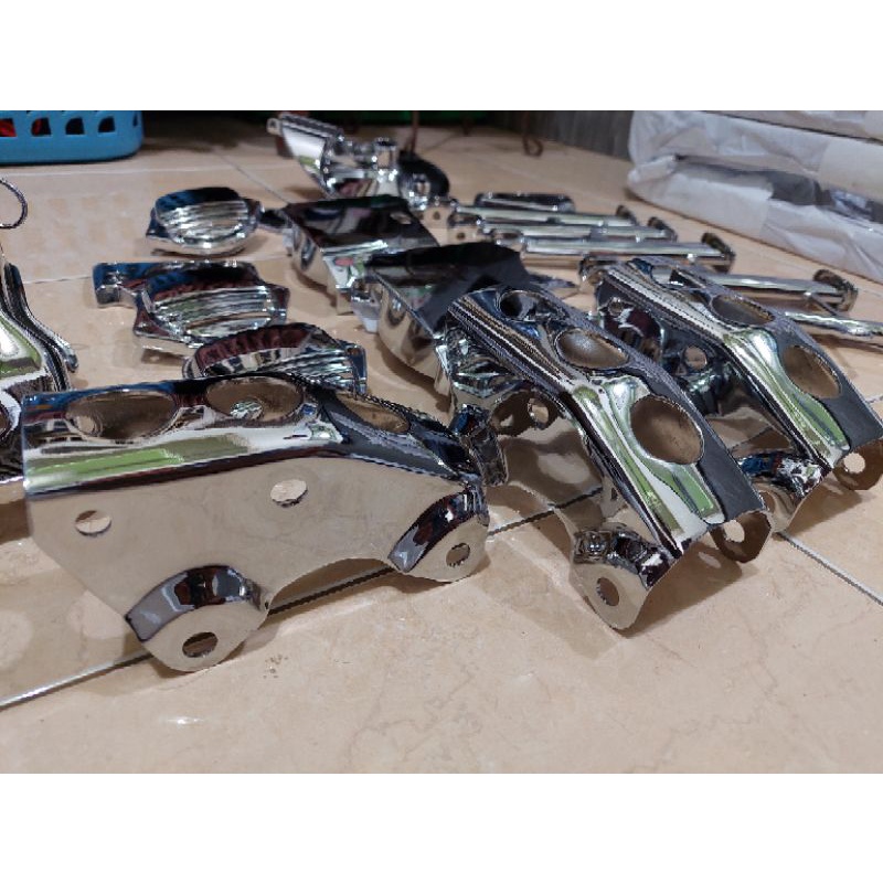 PANGKON MESIN MEGAPRO PRIMUS / PANGKON MESIN GL ORIGINAL CHROME
