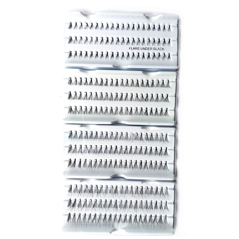 1 KOTAK ISI 60 PCS BULU MATA CABANG - INDIVIDUAL LASHES - Bulumata Human Hair - NATURAL