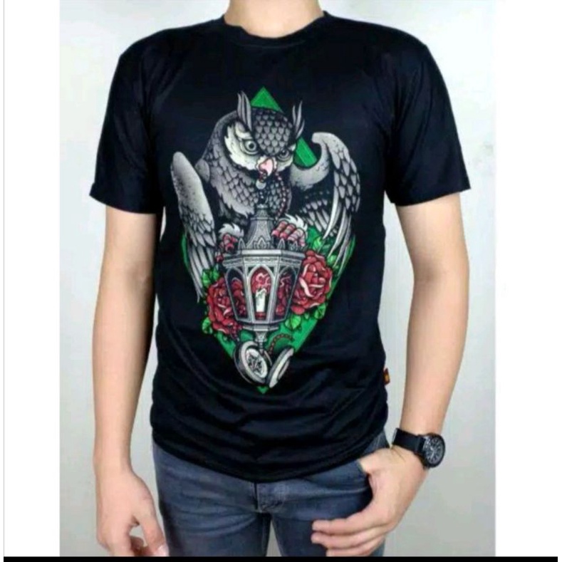 tshirt kaos pria marcelo burlon/kaos print