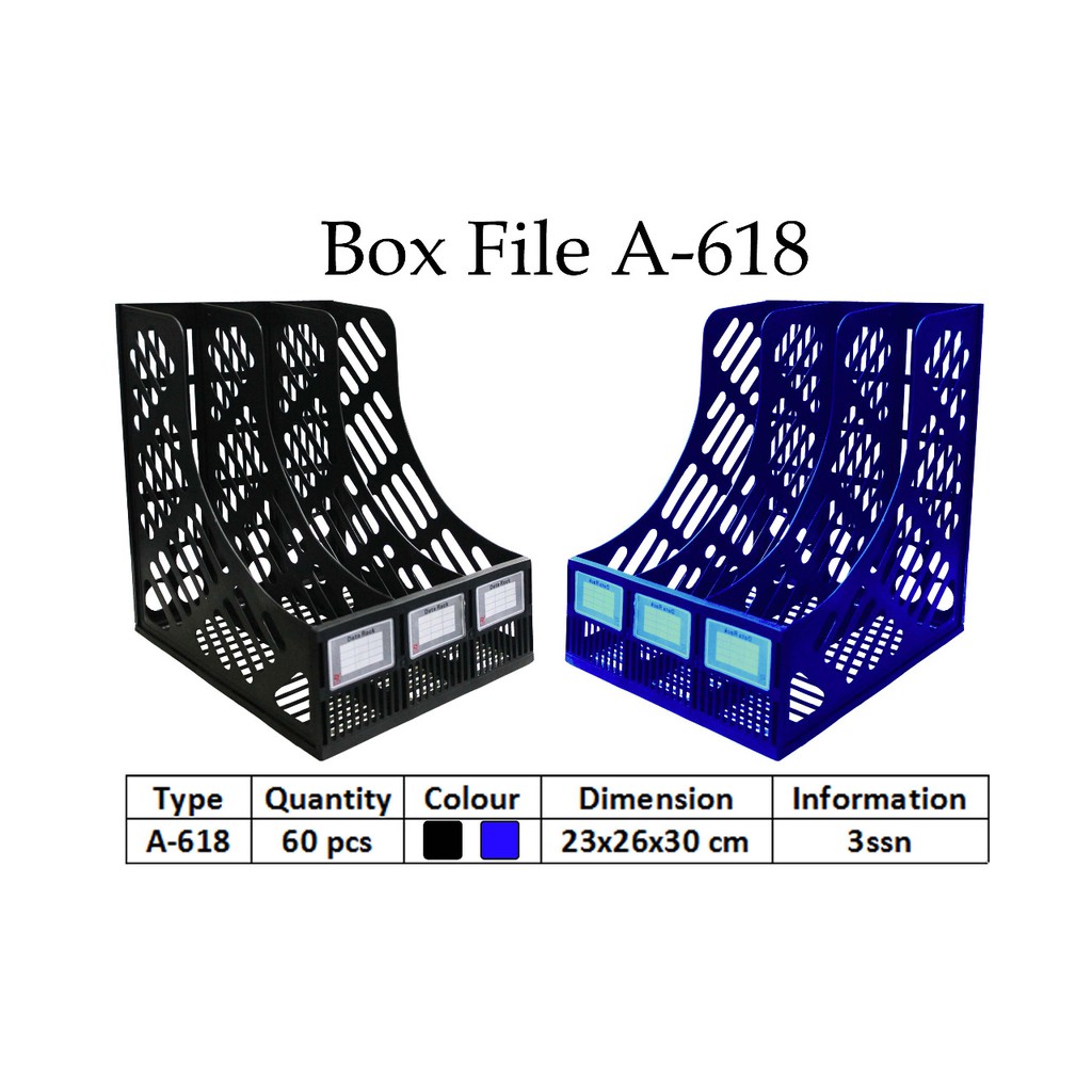 

ILP Box File 3 susun MICROTOP A-618 / Box File Plastik / Box Keranjang