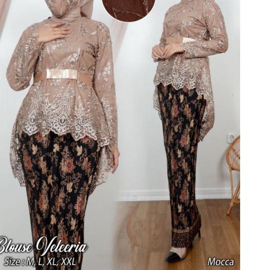 ♛ SET KEBAYA VALEERIA - PAKAIAN KEBAYA 2021 - KEBAYA WISUDAAN CANTIK - MODEL KEBAYA KEKINIAN ➸