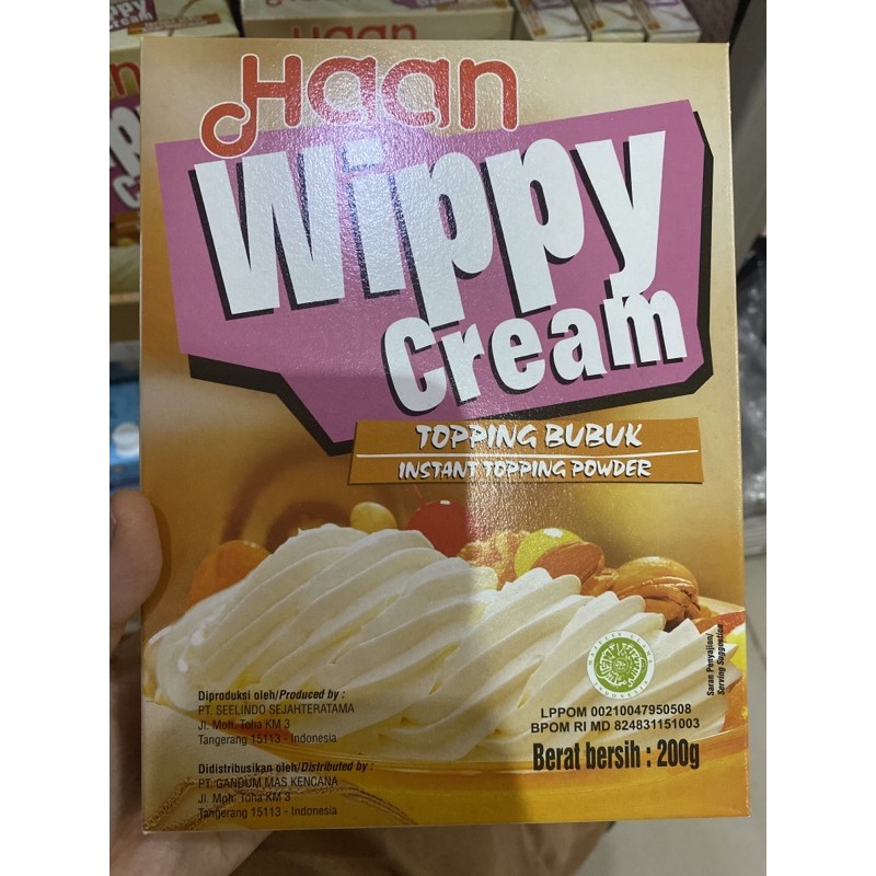 

200g whippy cream haan / whippy cream bubuk