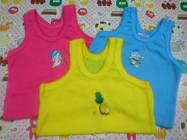 Singlet Bayi warna Stabilo ukuran S