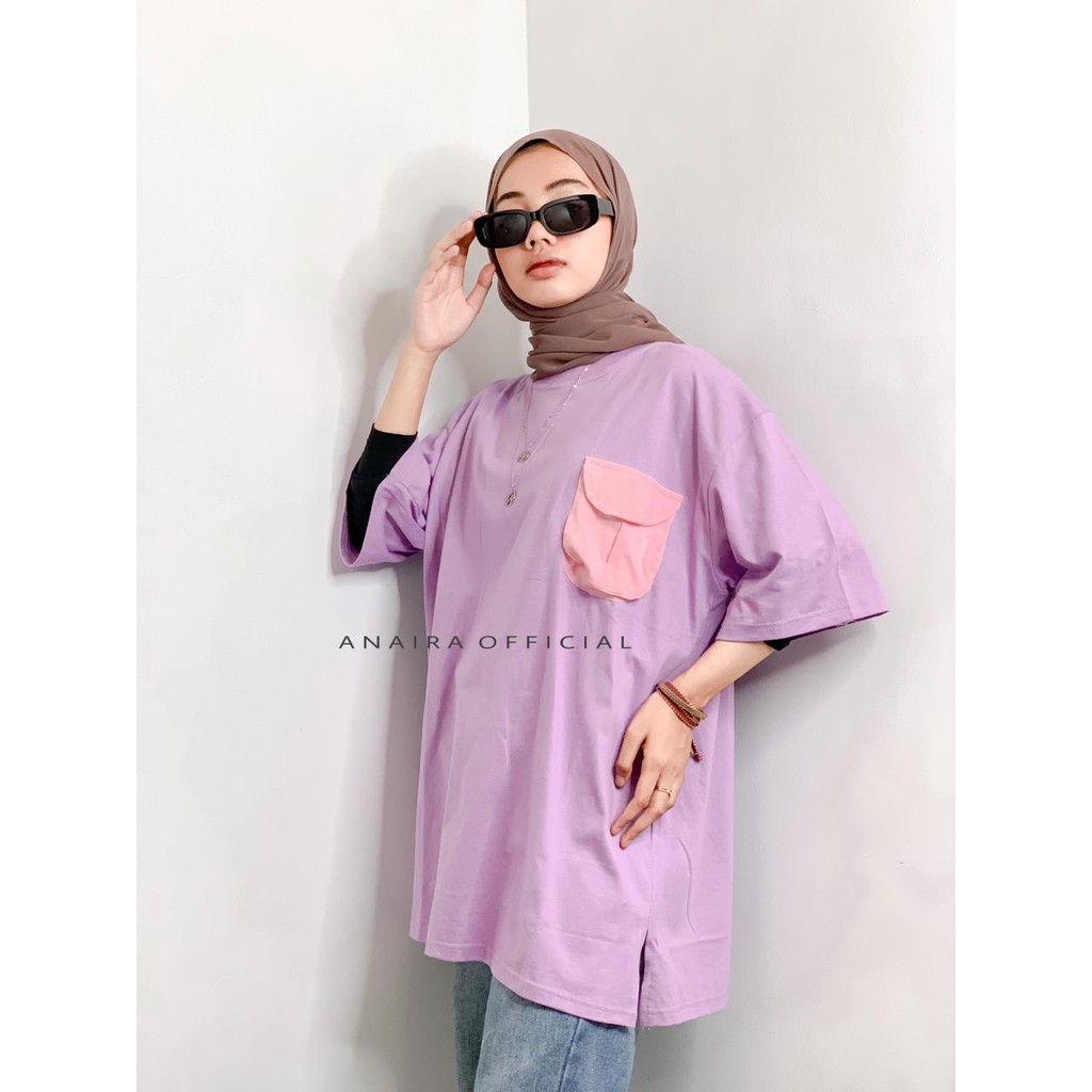 KAOS OVERSIZE SAKU KOMBI WANITA TERBARU