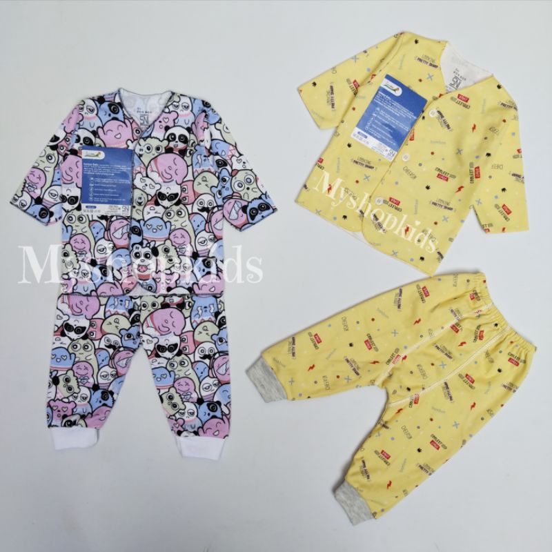 BonBon Baju Setelan Panjang Bayi Baru Lahir (2-4kg )