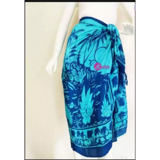 kain pantai terbaru motif kelapa