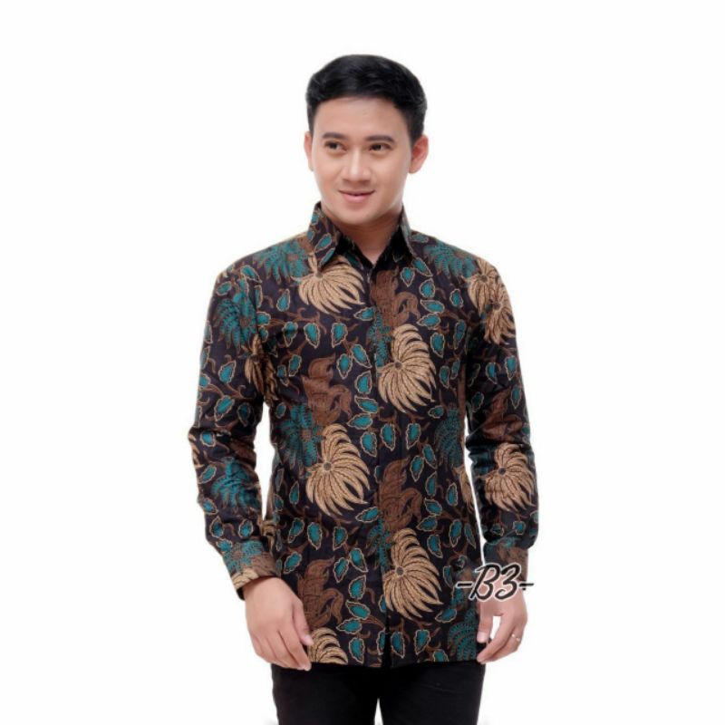 Kemeja batik SH98 - kemeja batik  - kemeja batik daun