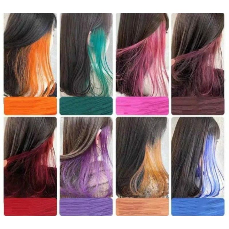 family games HAIRCLIP WARNA wig hair clip colour highlight rambut sambung palsu extension