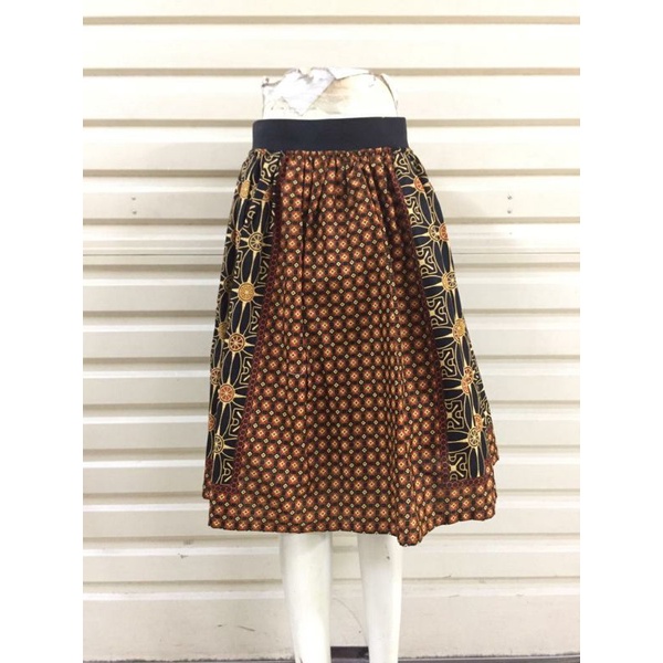 Rok Klok Karet Pendek K008 Katun Halus Bawahan Wanita Model Payung / Mini Skirt