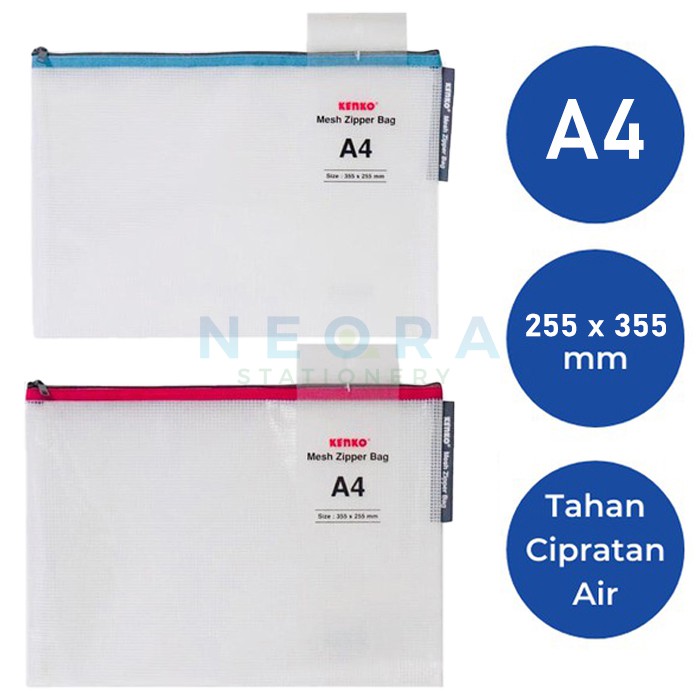 

Kenko Mesh Zipper Bag MZB1-A 4 Folio