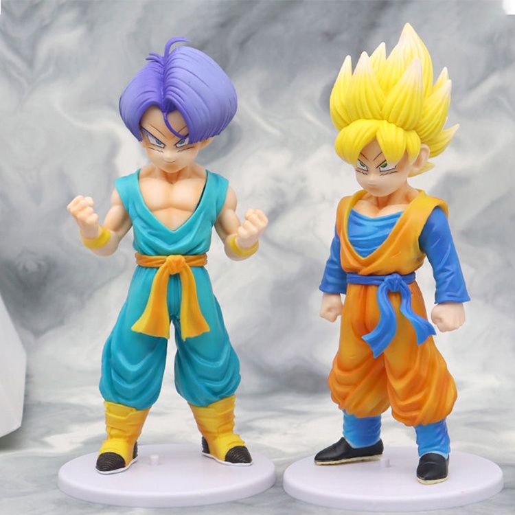 Mainan Action Figure Anime Jepang Dragon Ball Son Goten Super Saiyan Ukuran 18cm Untuk Koleksi