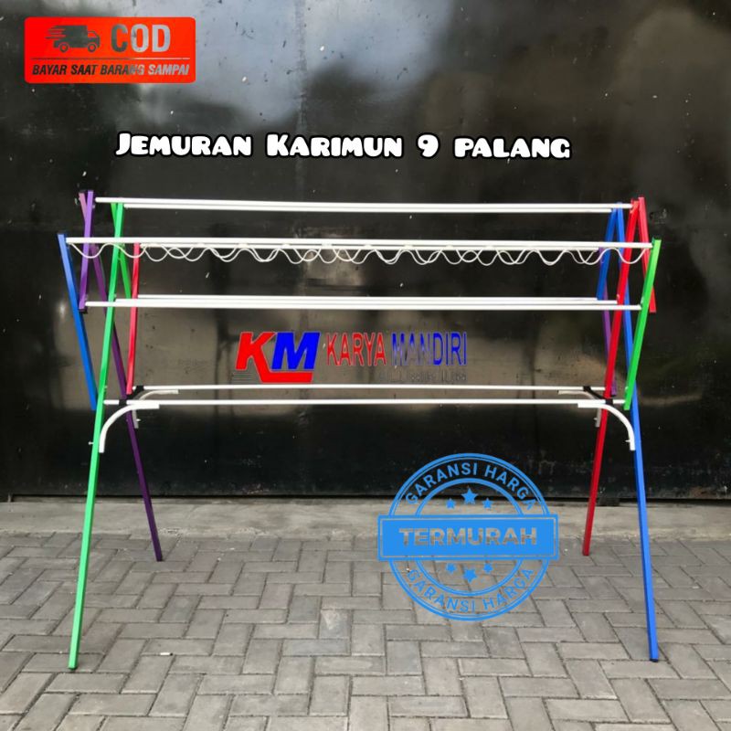 JEMURAN BAJU / JEMURAN PAKAIAN / JEMURAN HANDUK ALUMINIUM WARNA UK 180CM