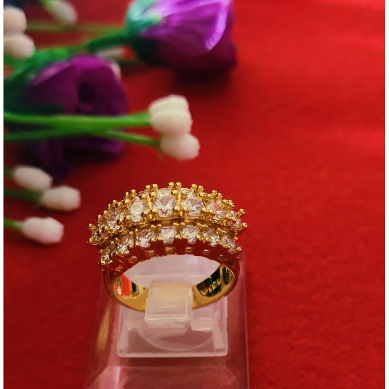 cincin mata berlian asli vier tahan pemakaian hari hari