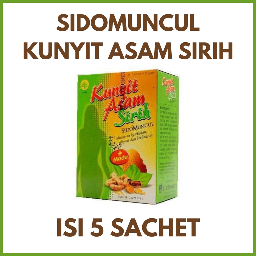 Sidomuncul Kunyit Asam Sirih Mengurangi Bau Badan Nyeri Haid Original