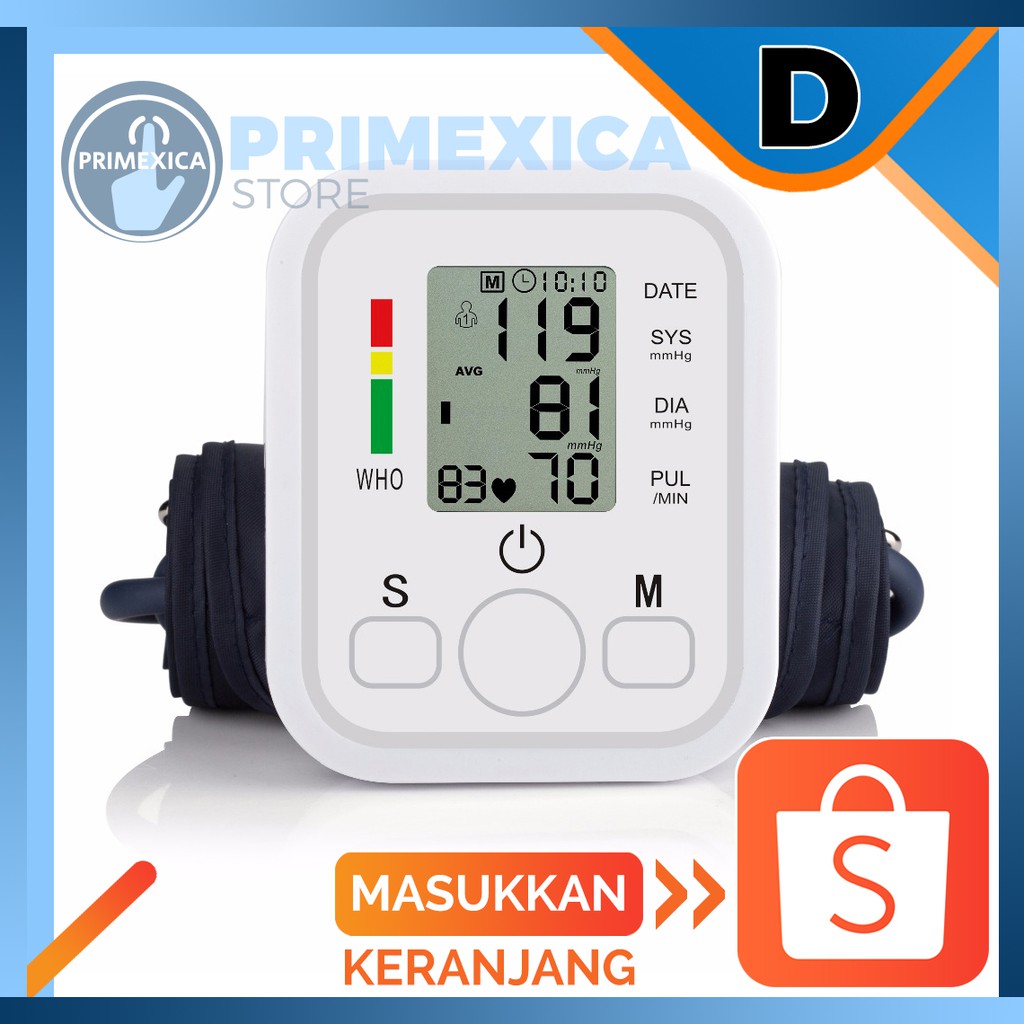 TENSIMETER DIGITAL ALAT PENGUKUR TEKANAN TENSI DARAH DAN DENYUT JANTUNG