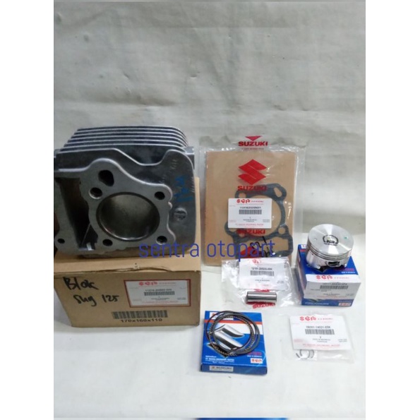 Blok seher silinder block shogun 125 Arashi set paket piston kit original sgp