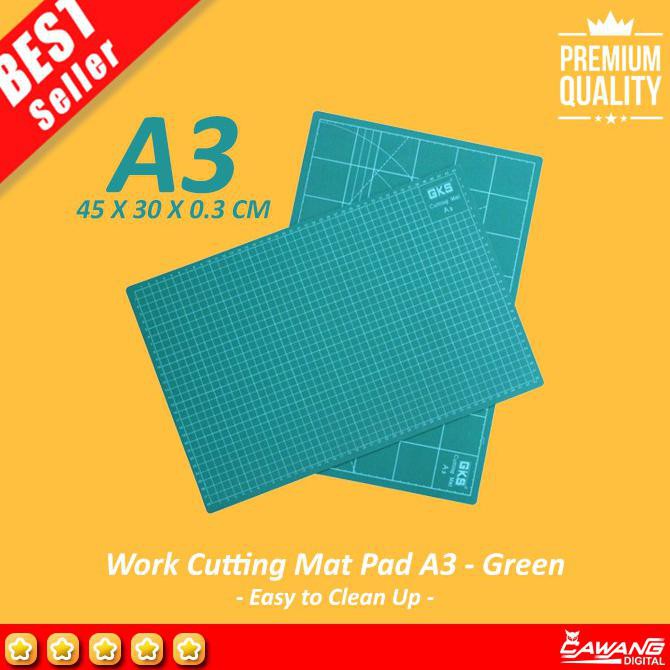 

[[BISA COD]] Work Cutting Mat Pad A3 45 x 30 x 0.3 cm Grid Pattern