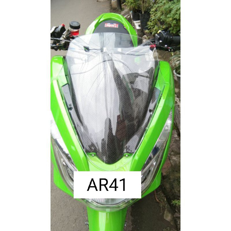 Windshield/Visor PCX 150 CBU LED ukuran standar