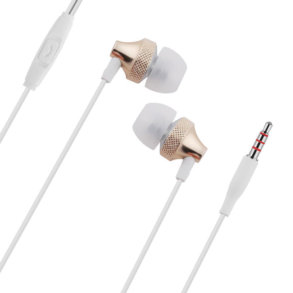 TOP New Stereo Headphone Musik Dengan Mikrofon In-Ear Sport Headset