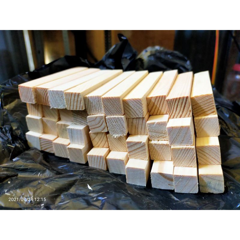 stik potongan kayu jati belanda