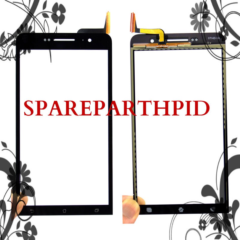 Unik TOUCHSCREEN ASUS ZENFONE 6 HITAM ORIGINAL Limited Berkualitas