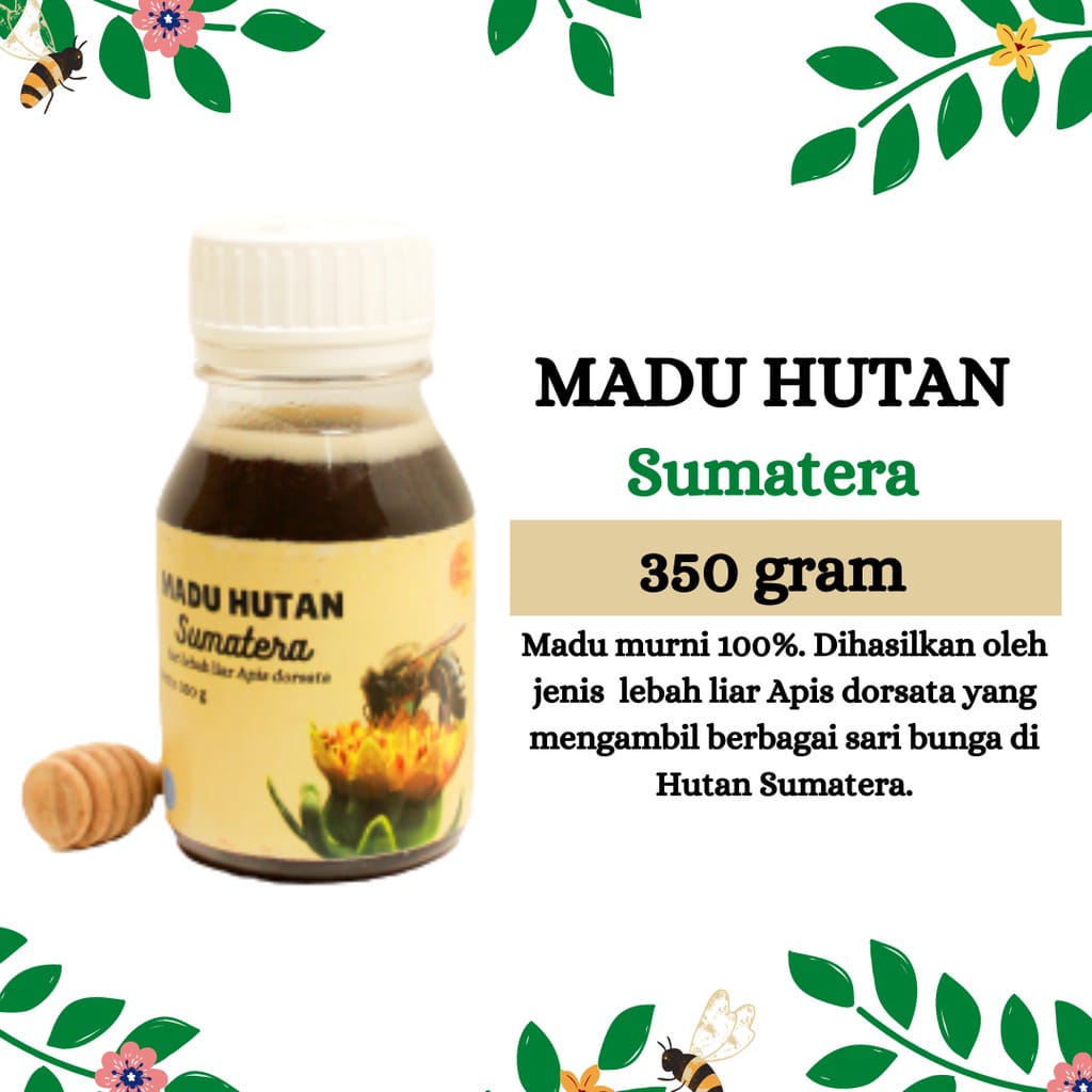 

Madu hutan sumatera / madu / madu murni / madu asli raw honey 350 gram