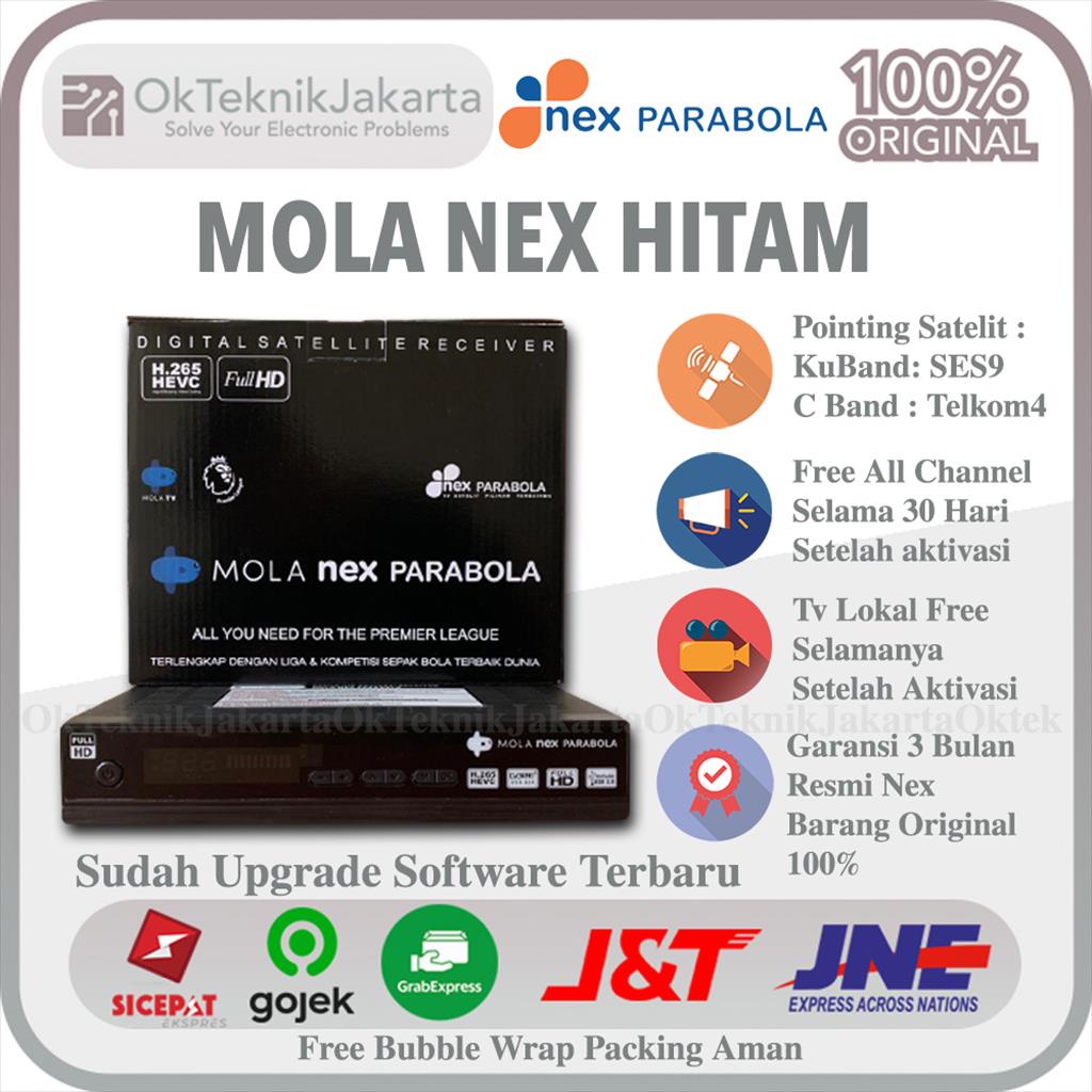 Receiver Parabola Mola Nex Parabola Hitam Hybrid C Band Ku Band MolaTV