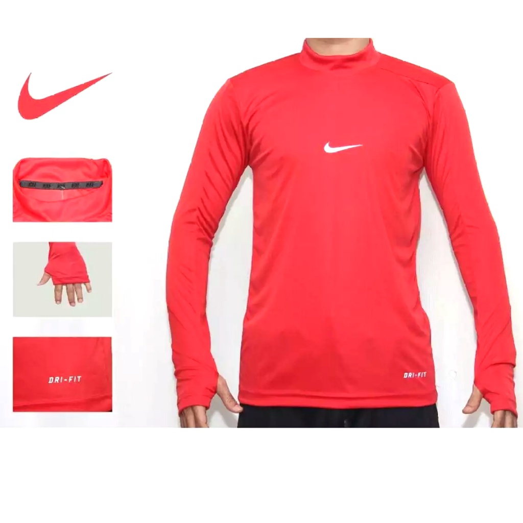 MANSET BASELAYER THUMBHOLE / Kaos Manset Base Layer Pria Bahan Stretch Slimfit