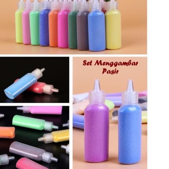 

➷ Sand Art Complete Set - Set Mewarnai Dengan Pasir Creative Painting ◙