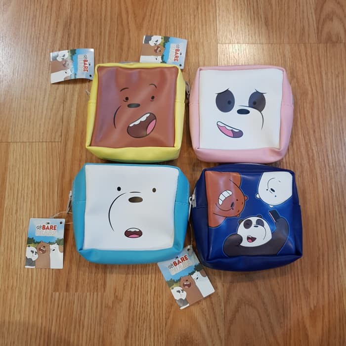 Dompet Koin We Bare Bears / Coin Pouch / Multipurpose Bag / Dompet Mini Bukan Miniso Japan