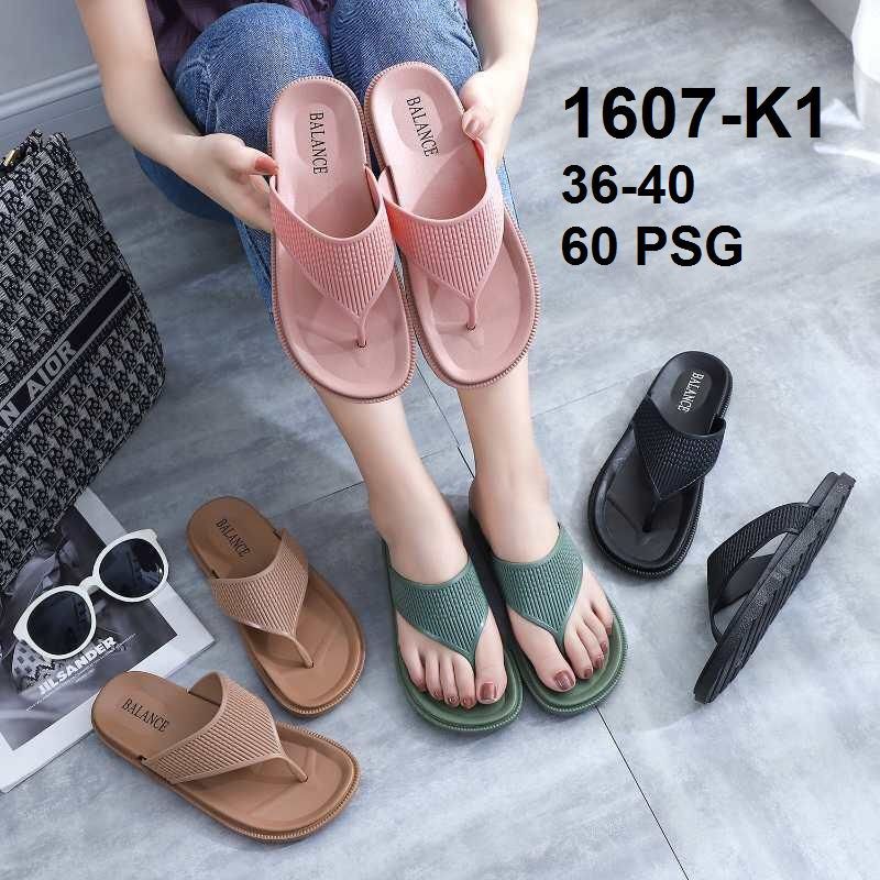 Balance 1607 K1 Sandal Jepit Original Jelly Impor Very Nice Sendal  Wanita Lentur Ringan Lembut