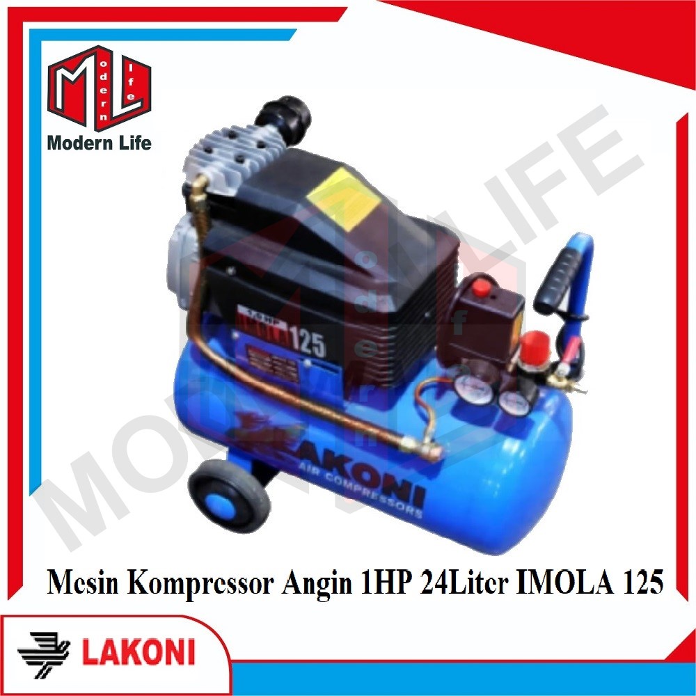 Lakoni Imola 125 Imola125 Mesin Kompressor Angin Listrik 1 HP 25 Liter