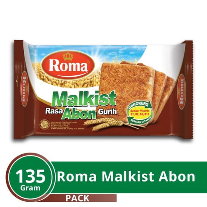

ROMA MALKIST ABON CRACKERS @135 GR