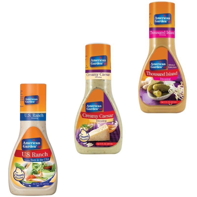 

American Garden Dressing/American/Garden/Dressing/Dip/Thousand Island/Creamy Caesar/Ranch/Saus Salad