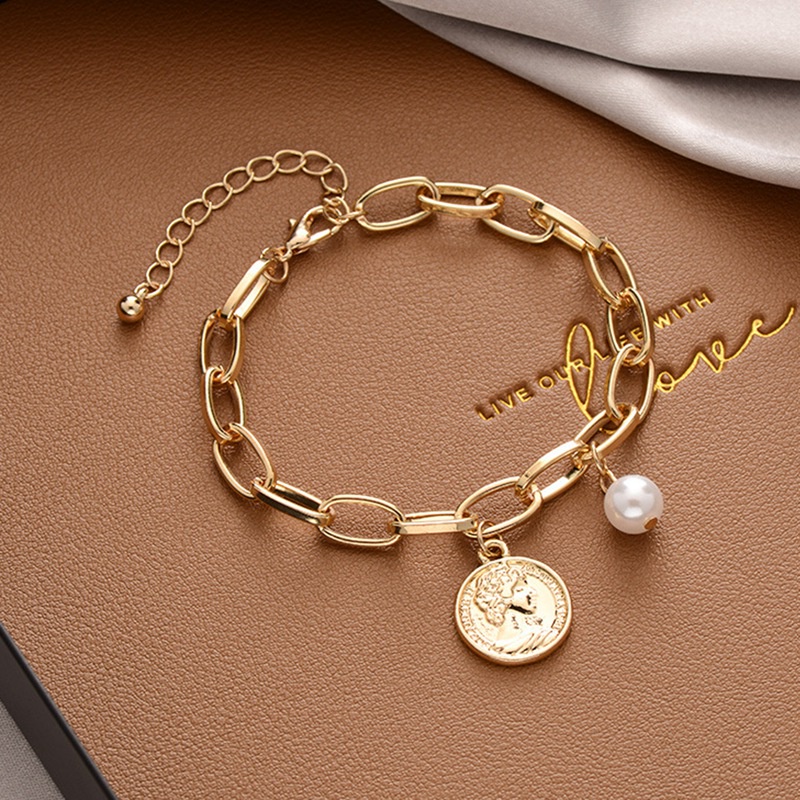 Women Pearl Crystal Bracelet Gelang Korean Fashion Love Flower Star Butterfly Bracelet Jewelry Birthday Gift