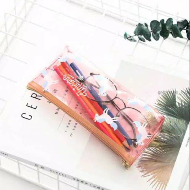 

Tempat pensil unicorn transparant best seller