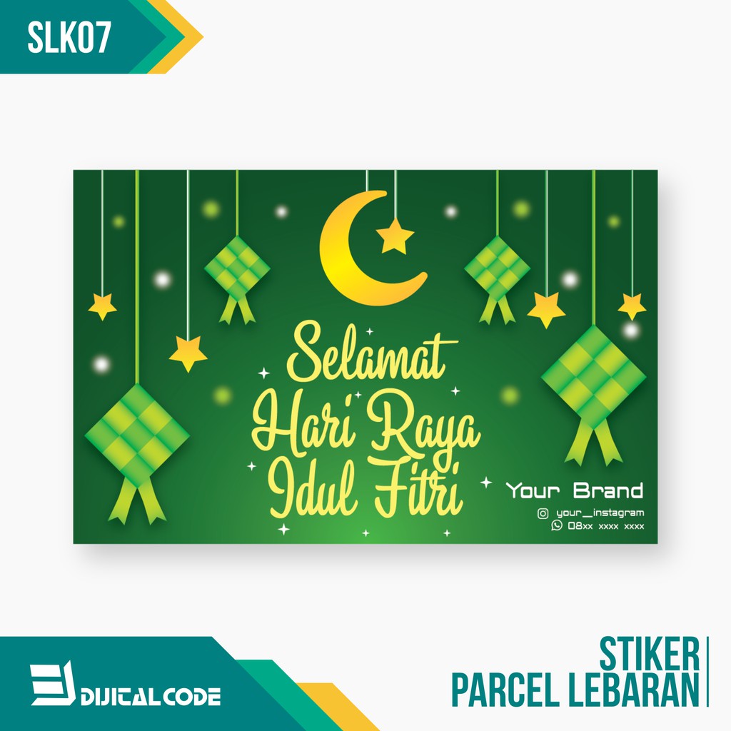 

SLK07 Stiker Label Parcel Lebaran Idul Fitri