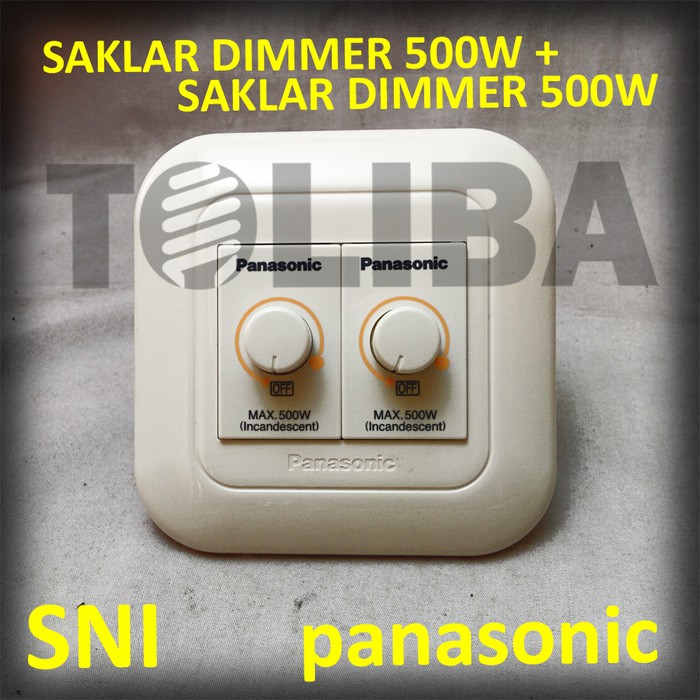 saklar dimmer panasonic sni / 2 saklar dimmer 500w panasonic ib / peredup cahaya lampu