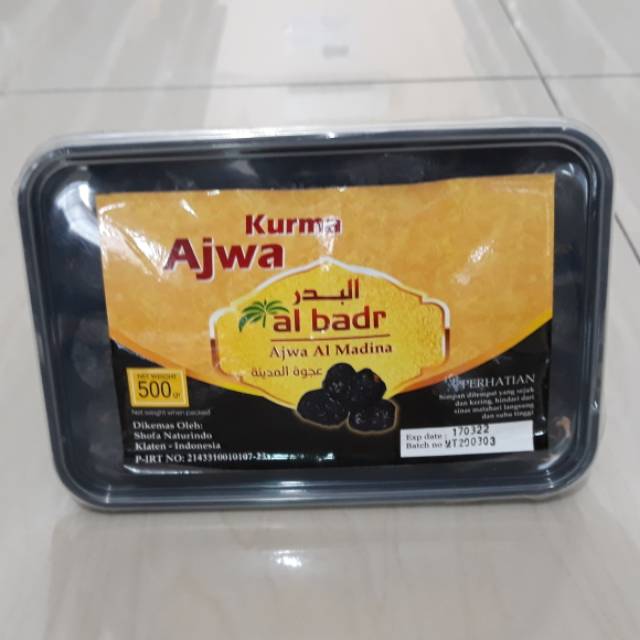 

Kurma Ajwa Al Badr 500 hr