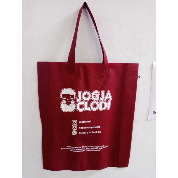 TAS SPUNBON SABLON COUTOM 38X45 TAS UNTUK SEMBAKO TASYAKURAN PROMOSI TOKO OFLEN ONLEN