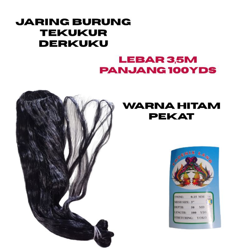 JARING BURUNG JEBAKAN BURUNG TEKUKUR DERKUKU PANJANG 100YDS LEBAR 3,5M