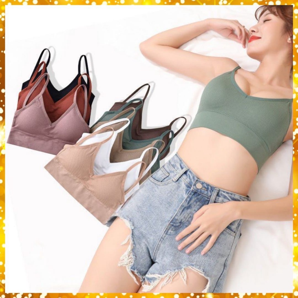 Bra/BH Wanita Tanpa Kawat Bahan Halus Pakaian Dalam Bralette Push-up Import