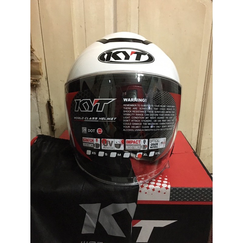Helm KYT KYOTO SOLID WHITE