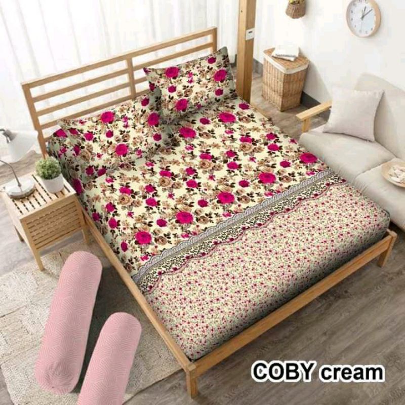 SPREI COBY CREAM NO 180X200/SPREI BONITA COBY/SPREI ANTI LUNTUR