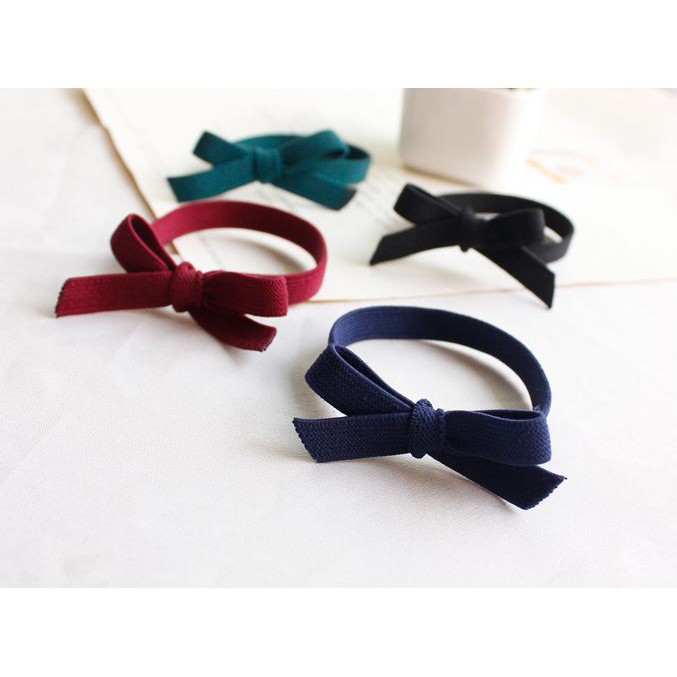 Karet Ikat Rambut Korea Elastis / Kunciran Karet - Aksesoris Fashion - Aksesoris Rambut-5